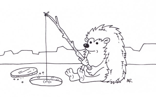 Hedgehog Ice Fishing