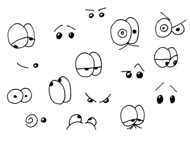 How to Easily Draw Cartoon Eyes to Show Different Emotions
